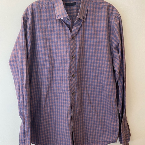 Zachary Prell Long Sleeve Plaid Casual Button Down - Picture 1 of 6